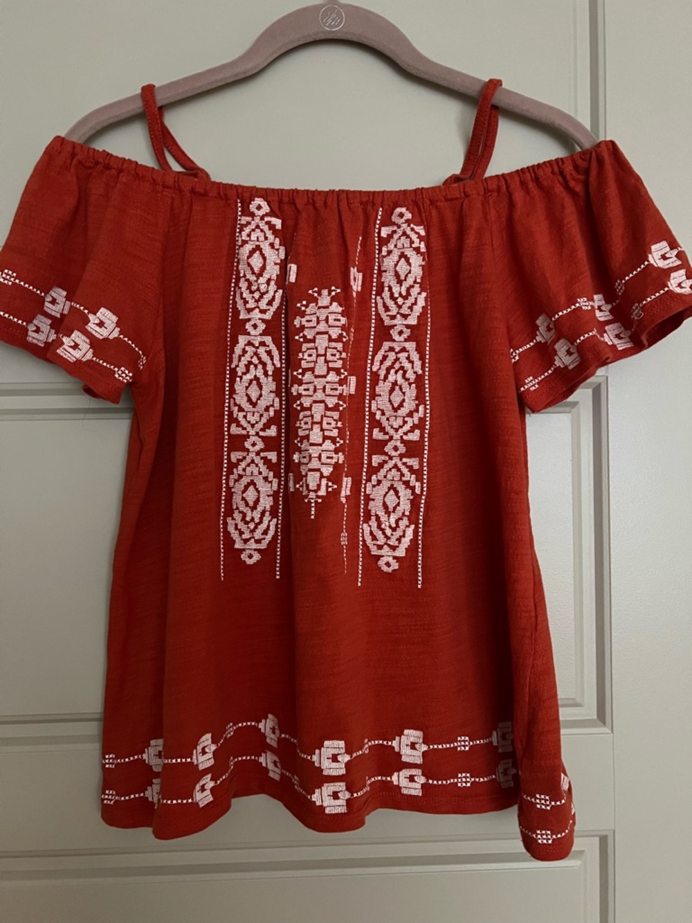 Sanctuary Off-Shoulder Embroidered Top